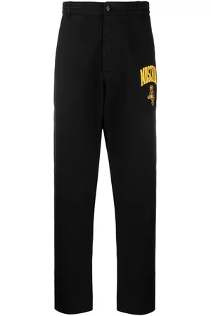 Moschino Logo-print straight-leg trousers
