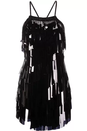 The Attico Sequin-embellished fitted dress