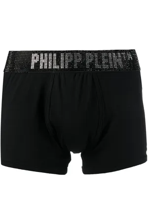 Philipp Plein Stones rhinestone-logo boxers