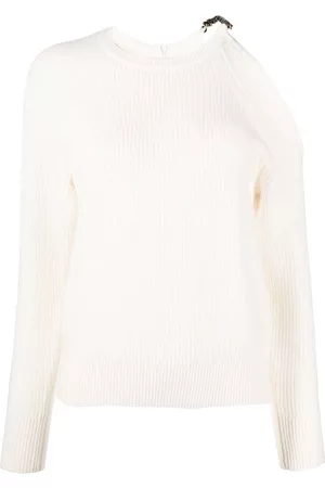 Michael Kors Cold-shoulder ribbed jumper