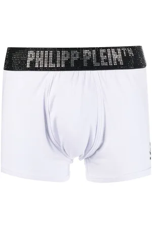 Philipp Plein Stones rhinestone-logo boxers