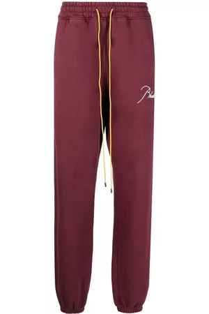 Rhude Logo-embroidered track pants