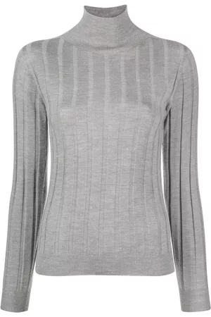 PESERICO SIGN Ribbed high-neck knitted top
