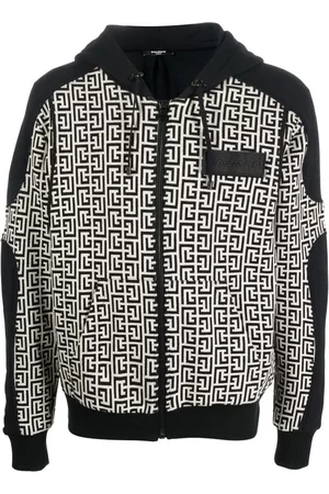 Balmain Monogram-logo hoodie