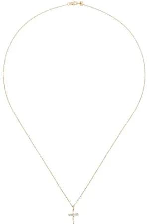 Mateo 14kt diamond-embellished cross necklace