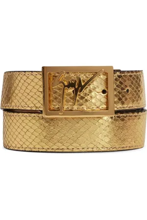 Giuseppe Zanotti Linum snakeskin-effect belt