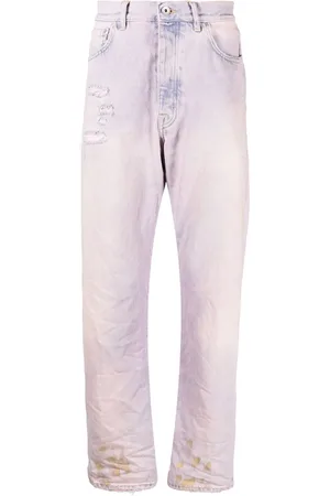 Purple Brand Straight-leg bleached jeans