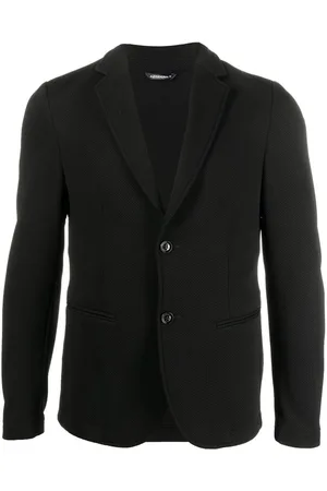 D.A. Daniele Alessandrini Fitted single-breasted button blazer