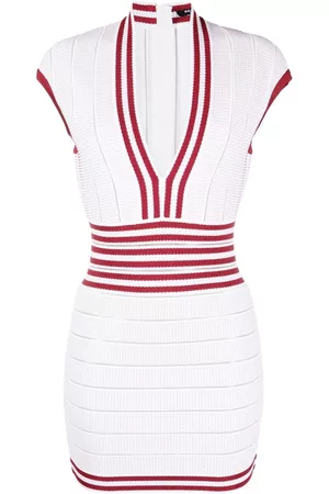 Balmain Ribbed-knit bodycon dress