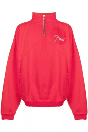 Rhude Embroidered half-zip sweatshirt