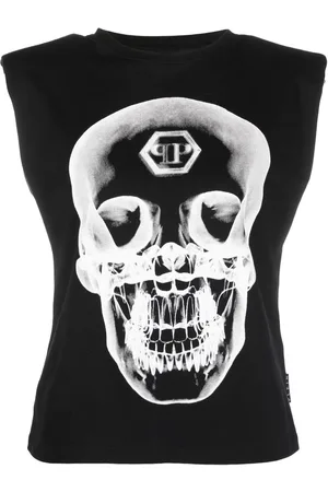 Philipp Plein Graphic-print sleeveless top
