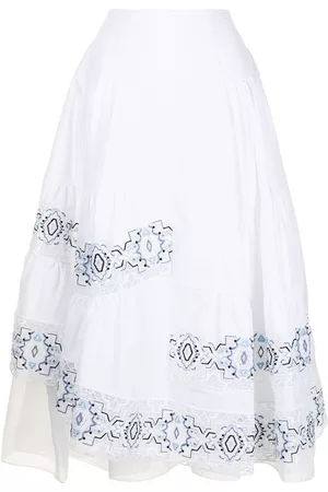 ERMANNO SCERVINO Embroidered A-line skirt