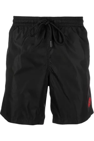 Moncler Spider Man logo-patch swim shorts