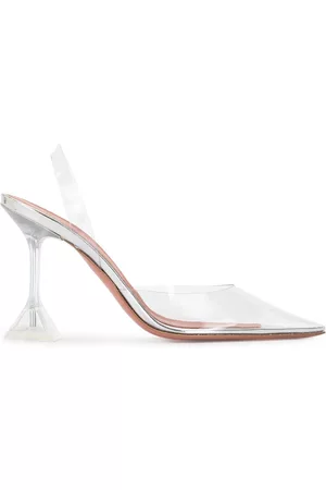 Amina Muaddi Holliglass transparent pumps