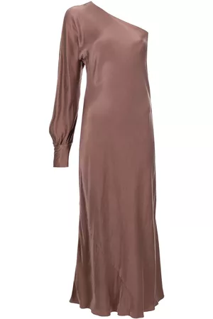Voz One-shoulder satin midi dress