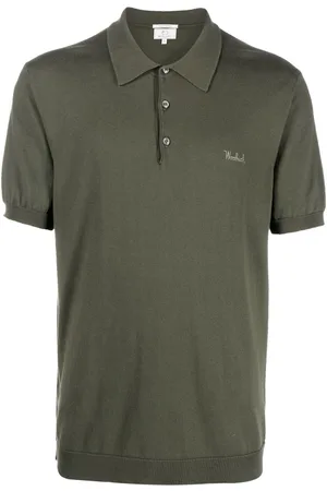 Woolrich Logo-embroidered knitted polo shirt