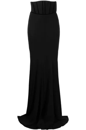 Zuhair Murad High waisted tuxedo fishtail skirt