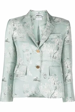 Thom Browne Floral-jacquard sports blazer