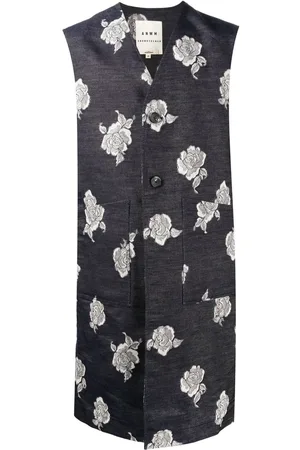 Onefifteen X ANOWHEREMAN patterned jacquard waistcoat
