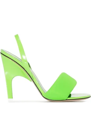 The Attico Rem 105 slingback leather sandals