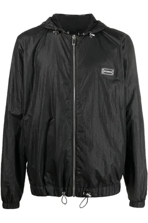 Les Hommes Chest logo-plaque detail jacket
