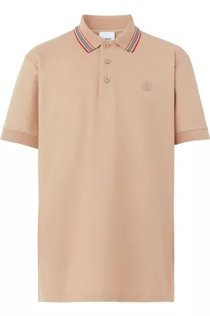 Burberry Icon-stripe collar polo shirt