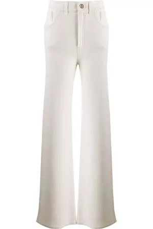 Barrie Wide-leg knitted trousers