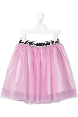 OFF-WHITE Logo embroidered skirt