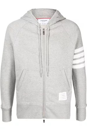 Thom Browne 4-Bar zip-up hoodie