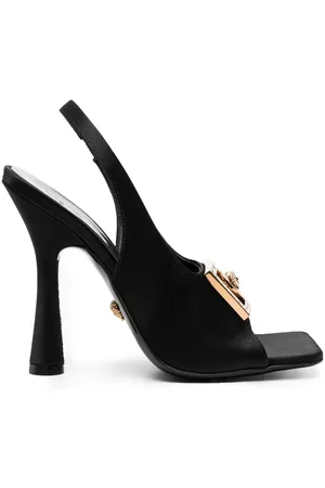 VERSACE Medusa-plaque slingback sandals