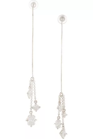 E.M. Crystal pendant earrings