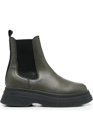 Ganni Chunky leather Chelsea boots