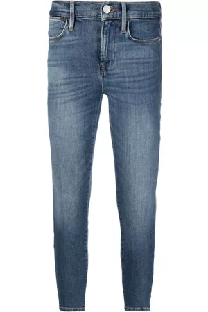 Frame Distressed-effect denim jeans