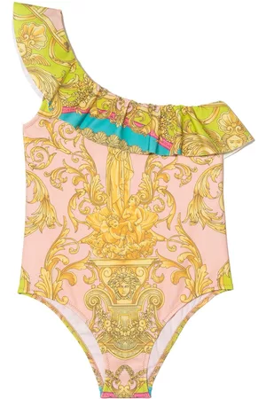 VERSACE Baroque pattern-print swimsuit