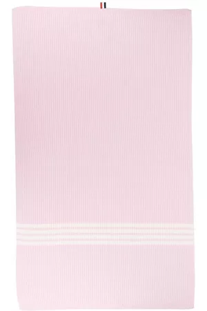 Thom Browne 4-Bar ribbed-knit wool blanket
