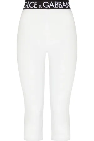 Dolce & Gabbana Logo-waistband cropped leggings