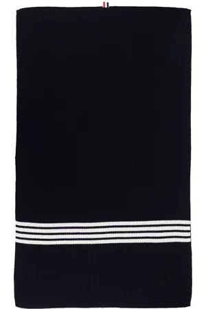 Thom Browne 4-Bar ribbed-knit wool blanket