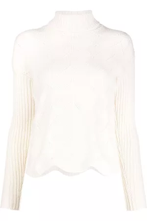 LISKA Pointelle-knit jumper