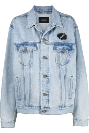 We11 Done Logo-patch denim jacket