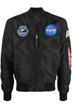 Alpha Industries Men Bomber Jackets - Patch detail bomber jacket