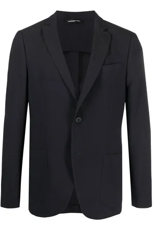 Tonello Men Blazers - Single-breasted wool suit jacket