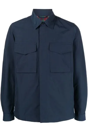 Baracuta Men Shirts - Chest-pocket shirt jacket