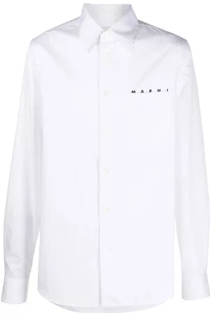 Marni Logo-print long-sleeve shirt