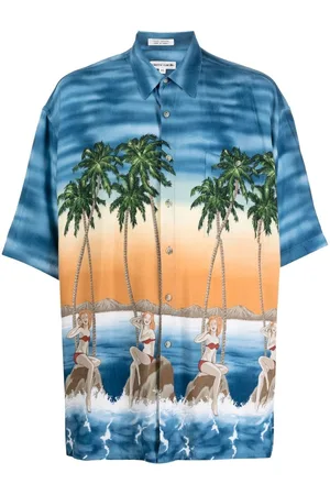 Pierre Cardin Pre-Owned 1990s palm tree-print shirt