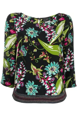 Prada 2010s floral-print silk top