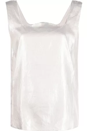 Maison Margiela 2010s square neck tank top
