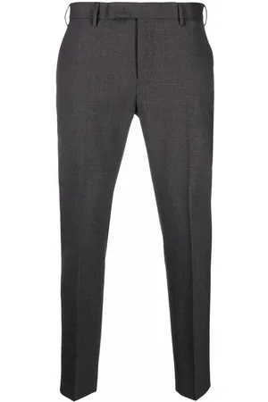 PT Torino Pressed-crease charm-detail tailored trousers