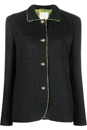 PUCCI Pre-Owned 2000s contrast-trim wool jacket