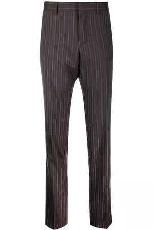 Gucci 2000s pinstriped slim-legged tailored trousers