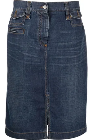 Dolce & Gabbana 2000s denim pencil skirt